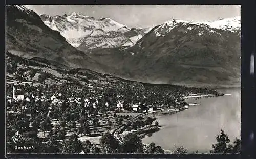 AK Sachseln, Gesamtansicht von einem Berg aus