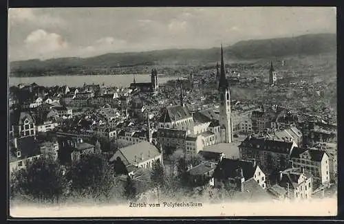 AK Zürich, Gesamtansicht vom Polytechnikum