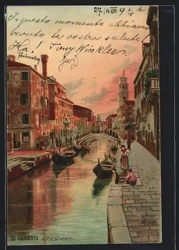 Lithographie Venezia, Rio Giardini
