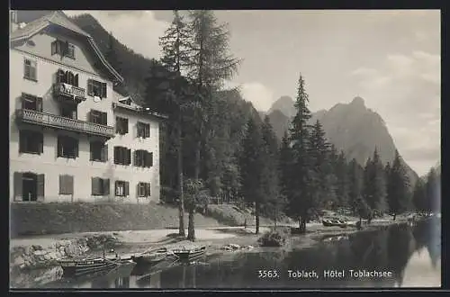 AK Toblach, am Hotel Toblachsee