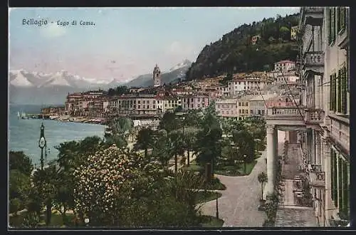 AK Bellagio /Lago di Como, Ortsansicht am See