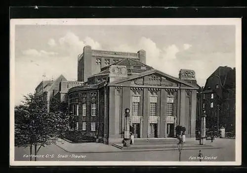 AK Kattowitz / Katowice, Stadttheater