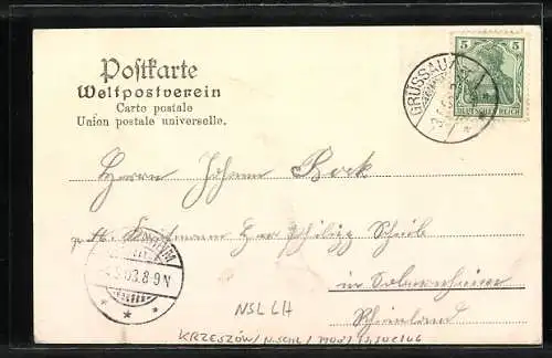 AK Grüssau, Ortspartie