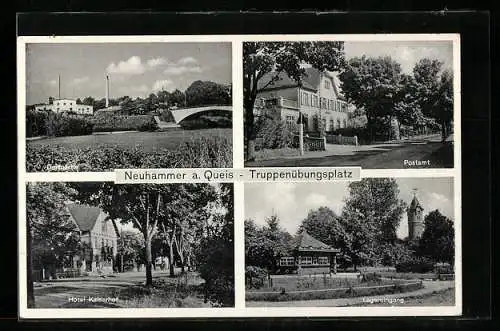 AK Neuhammer, Postamt, Lagereingang, Hotel Kaiserhof