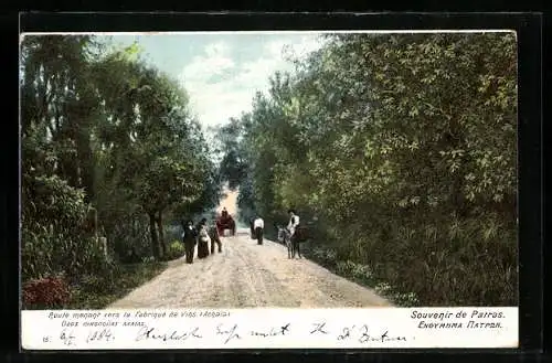 AK Patras, Route menant vers la Fabrique de Vins (Achaia)