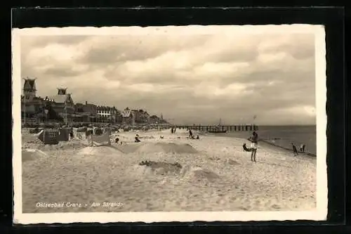 AK Cranz /Ostsee, Strandpartie