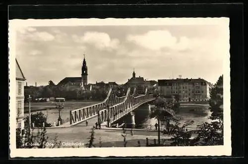 AK Crossen /Oder, Oderbrücke