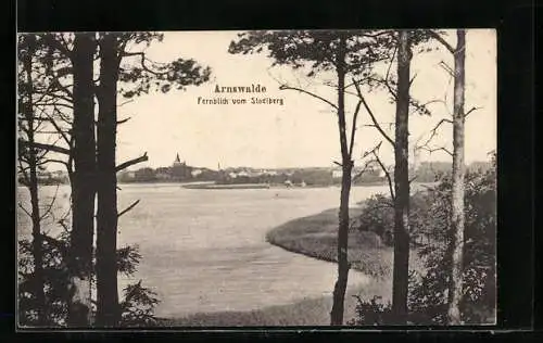 AK Arnswalde, Fernblick vom Stadtberg