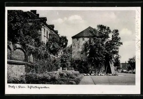 AK Stolp i. Pom., Schlossgarten