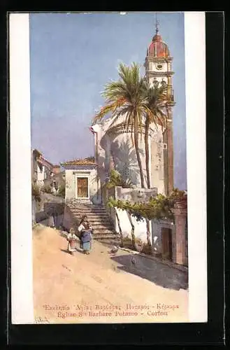 AK Corfou, Eglise Ste. Barbare Potamo