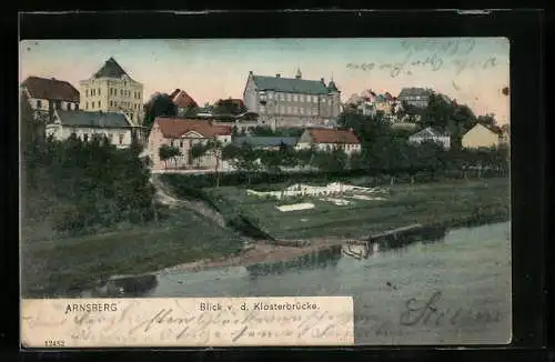 AK Arnsberg / Westf., Blick von der Klosterbrücke