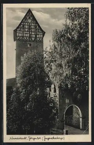 AK Münnerstadt, Jörgentor, Jugendherberge