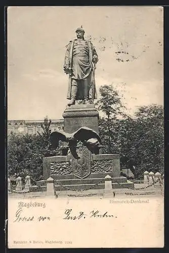 AK Magdeburg, Das Bismarck-Denkmal