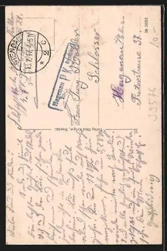 AK Stendal, Marktplatz und Marienkirche