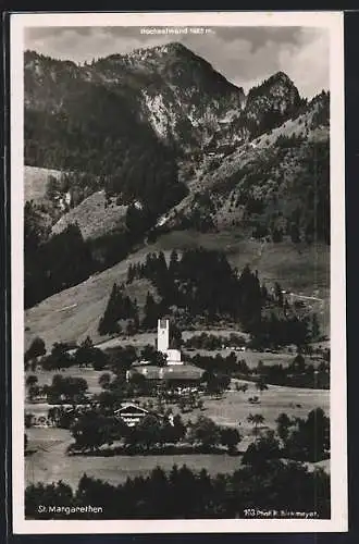 AK Brannenburg, Gebirgsansicht mit St. Margarethen