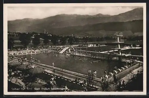 AK Hall /Tirol, Städt Freiluft-Schwimmbad