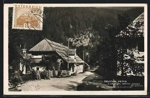 AK Ferlach, Gasthaus Deutsch Peter