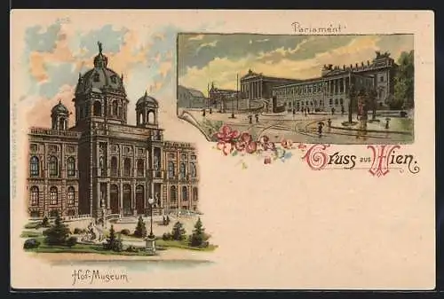AK Wien, Das Hof-Museum, das Parlament