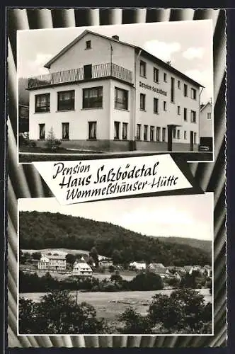 AK Wommelshäuser-Hütte, Pension Haus Salzbödetal, Ortsansicht