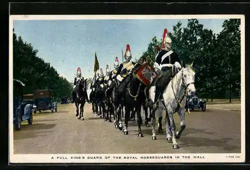 AK A Full King`s Guard of the Royal Horseguards in the Mall
