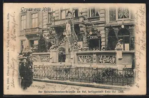 AK Köln, Der Heinzelmännchenbrunnen am Hof