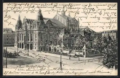 AK Köln-Neustadt, Neues Stadttheater