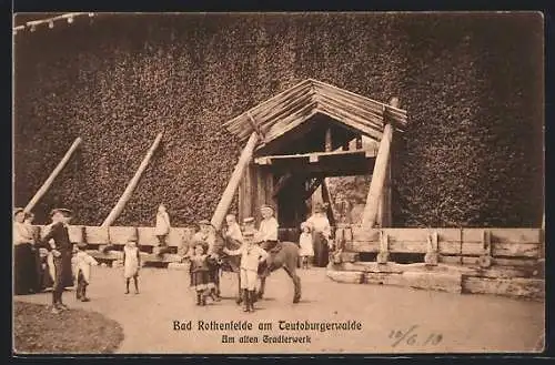 AK Bad Rothenfelde am Teutoburgerwald, Kinder am alten Gradierwerk