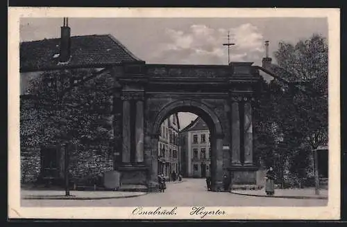 AK Osnabrück, Blick durchs Hegertor