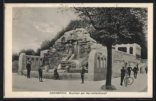 AK Osnabrück, Brunnen am Herrenteichswall