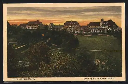 AK Essen-Rüttenscheid, Die Krupp`schen Erholungsheime