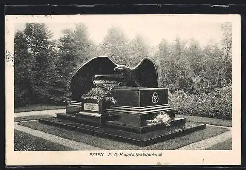 AK Essen, F. A. Krupp`s Grabdenkmal