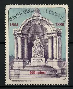 Reklamemarke München, Denkmal König Ludwig II.