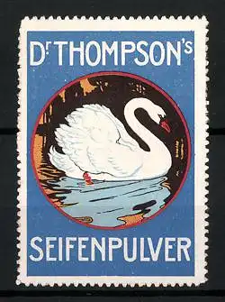 Reklamemarke Dr. Thompson's Seifenpulver, Schwan