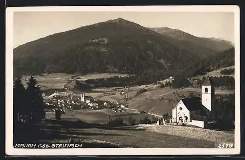 AK Steinach am Brenner, Mauern mit Kirche gegegen Steinach