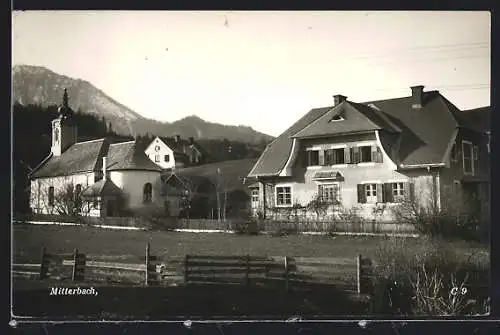 AK Mitterbach am Erlaufsee, Teilansicht mit Kirche