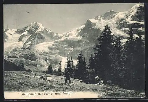 AK Trub, Mettlenalp mit Mönch und Jungfrau
