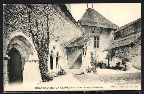AK Chillon, Chateau-Cour et Escalier D`Honneur