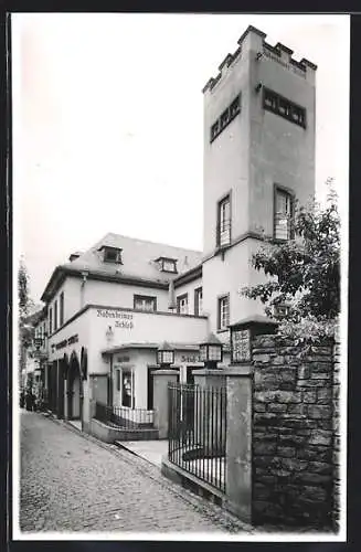 AK Rüdesheim / Rhein, Gasthaus Rüdesheimer Schloss