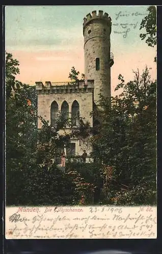 AK Hann. Münden, Blick auf die Tillyschanze