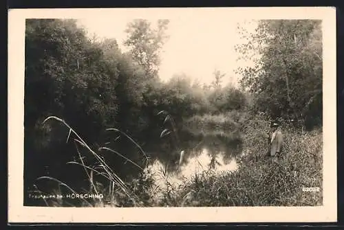 AK Hörsching, Mann in den Traunauen