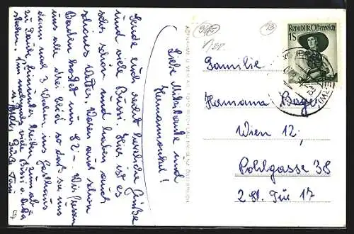 AK Egg /Bregenzer Wald, Ortsansicht mit Bregenzer Ach