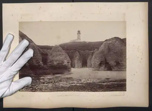 Fotografie unbekannter Fotograf, Ansicht Flamborough, Flamboro Head mit Leuttur, Lighthouse