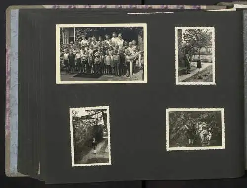 Fotoalbum mit 200 Fotografien, Mutterglück, Familie Bosse (1942-1958), Kinderfotos, Kinderwagen, Soldat in Uniform