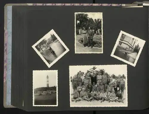 Fotoalbum mit 200 Fotografien, Mutterglück, Familie Bosse (1942-1958), Kinderfotos, Kinderwagen, Soldat in Uniform