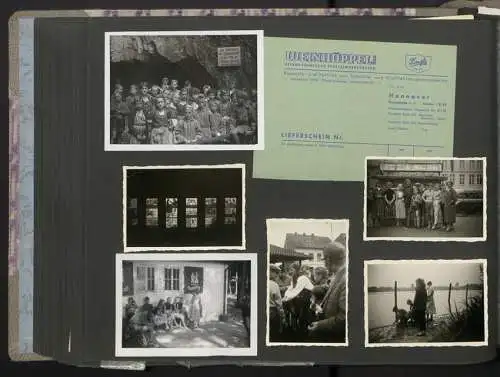 Fotoalbum mit 200 Fotografien, Mutterglück, Familie Bosse (1942-1958), Kinderfotos, Kinderwagen, Soldat in Uniform