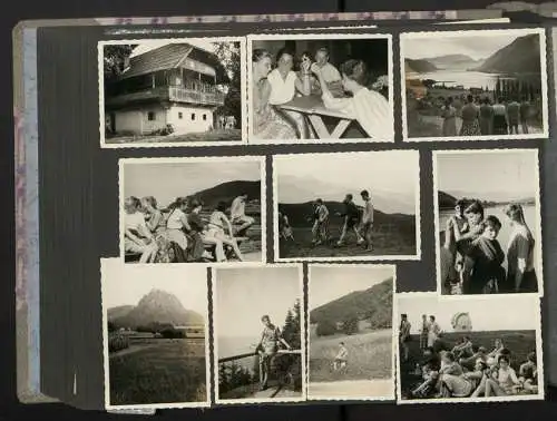 Fotoalbum mit 200 Fotografien, Mutterglück, Familie Bosse (1942-1958), Kinderfotos, Kinderwagen, Soldat in Uniform