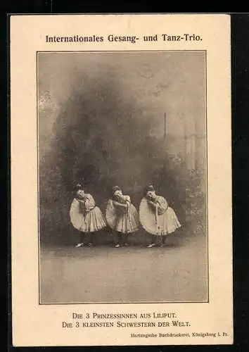 AK Die 3 Prinzessinnen aus Liliput, die 3 kleinsten Schwestern der Welt