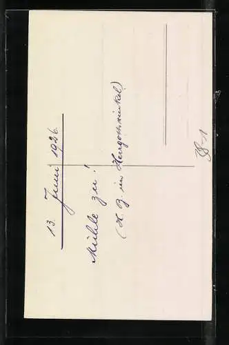 Foto-AK Mann beim Mühlespiel