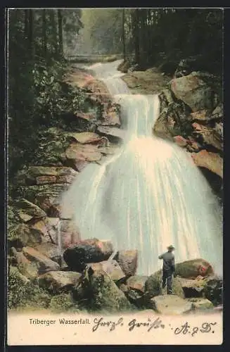 AK Triberg, Der Wasserfall