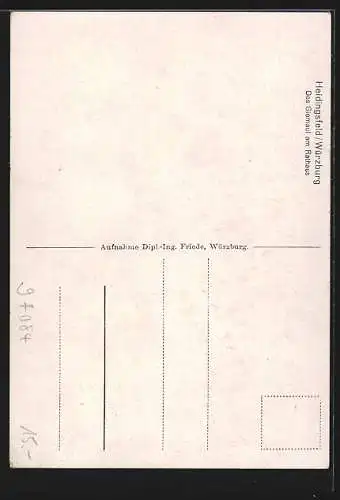 AK Heidingsfeld /Würzburg, Das Giemaul am Rathaus